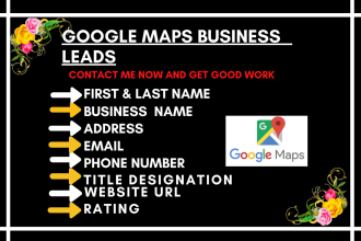 scrape google maps for business leads