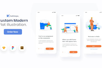 design modern flat vector illustration for website and app
