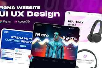 design figma website UI UX design and redesign existing