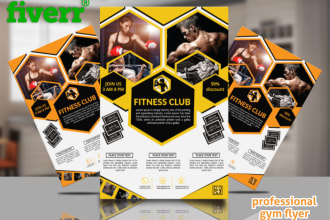 make perfect fitness, gym, workout, sports flyer and poster