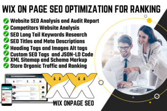 do wix SEO on page optimization, custom meta tags and schema markup
