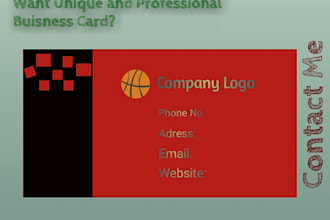 design a unique and professional buisness card