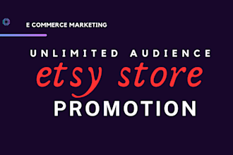 do etsy store promotion and listing optimization