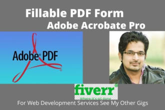 create fillable PDF form for you