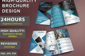 do awesome trifold and bifold brochure design
