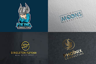 create minimalist unique startup logo design for your brand