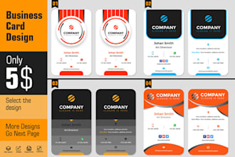 design business card in classic style
