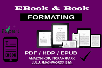 do do interior book layout design, formatting and typesetting