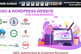 create a logo and wordpress website for your business