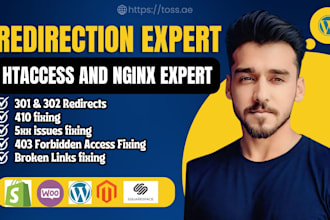 fix 404 error and broken URL using 301 redirects in htaccess file