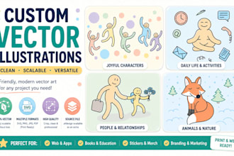 create custom cartoon vector illustrations in affinity designer