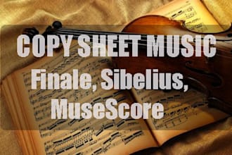 copy pdf, handwritten sheet music to finale or sibelius