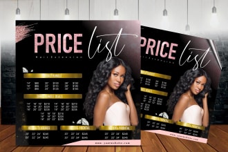 do catchy hair extension, eyelash extension flyer and more