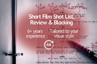 create a shot list for your film or tv script