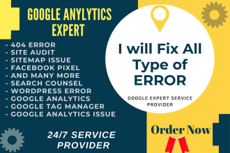 setup and fix google analytics issues in 2hours