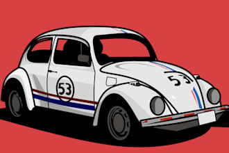 draw your car into cool cartoon