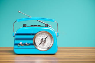 record a vintage retro or classic old time voice over