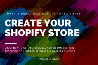 create profitable shopify store or shopify website