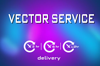 convert to vector in 1 to 2 hours or less
