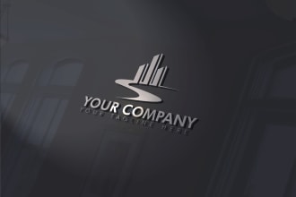 do real estate realtor modern logo design