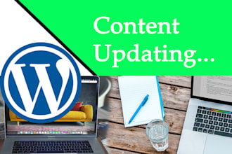 update wordpress webpage content, product, and posts
