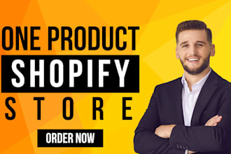 create one product shopify store, shopify dropshipping store