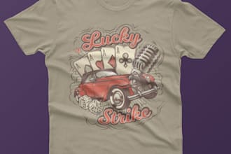 design a classy vintage t shirt