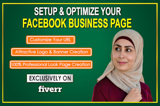 set up and optimize your facebook business ,cover design