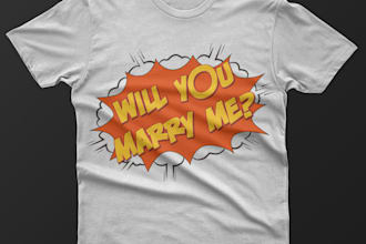 design a colorful pop text theme t shirt