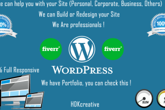 create, redesign or fix your wordpress site, business site or store