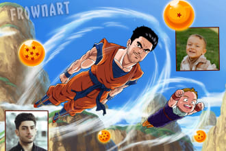 turn   you into dragon ball character