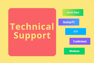 support for your technical difficulties