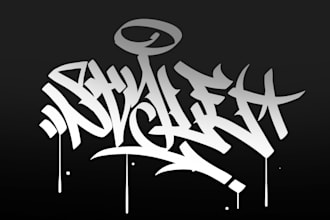 create a graffiti handstyle tag for your name or logo