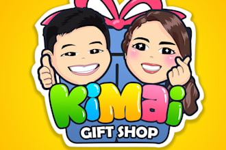 create a cartoon mascot logo for bakery, store, restaurant, bar and shop