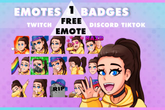 draw amazing twitch emotes and sub badges in 24 hours