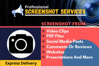 take screenshot from website, pdf, video clips and many more