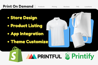 create profitable print on demand shopify store for you in printify or printful