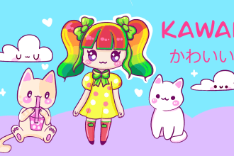 make any kawaii illustrations