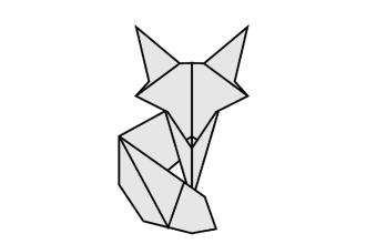 design polygonal or geometric animal illustration