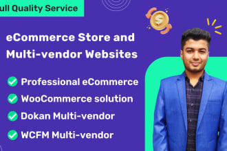 build multi vendor ecommerce website using dokan and wcfm