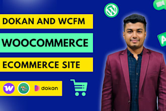 build multi vendor ecommerce website using woocommerce, dokan and wcfm