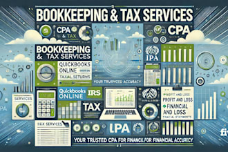 do bookkeeping, quickbooks, financial statements and taxes