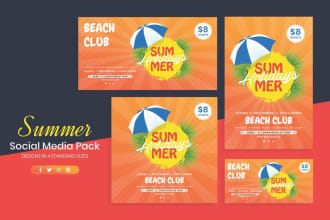 design a social media kit graphics