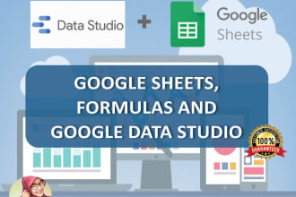 create google sheets, formulas and studio dashboard