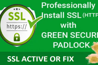 active free ssl certificate or ssl fix in 1 hours