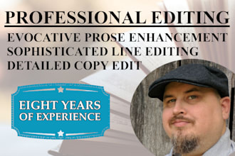 provide sophisticated line and copy editing for your manuscript
