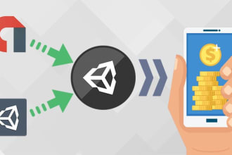 integrate admob, unity, applovin ads to your app or game