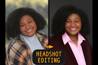 professionally retouch your linkedin and business headshot