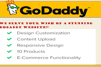 design an elegant godaddy website with godaddy builder