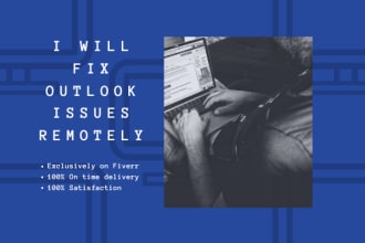 configure email and fix issues in outlook